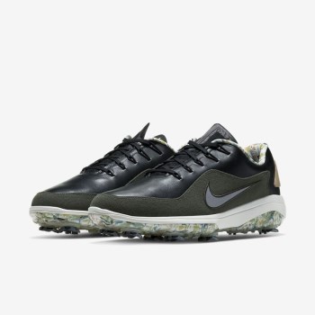 Nike React Vapor 2 NRG - Férfi Golf Cipő - Fekete/Khaki/Fehér/Szürke